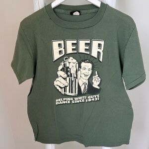 Changes Men’s Vintage Graphic Funny Beer Short Sleeve Tee Shirt Size Medium